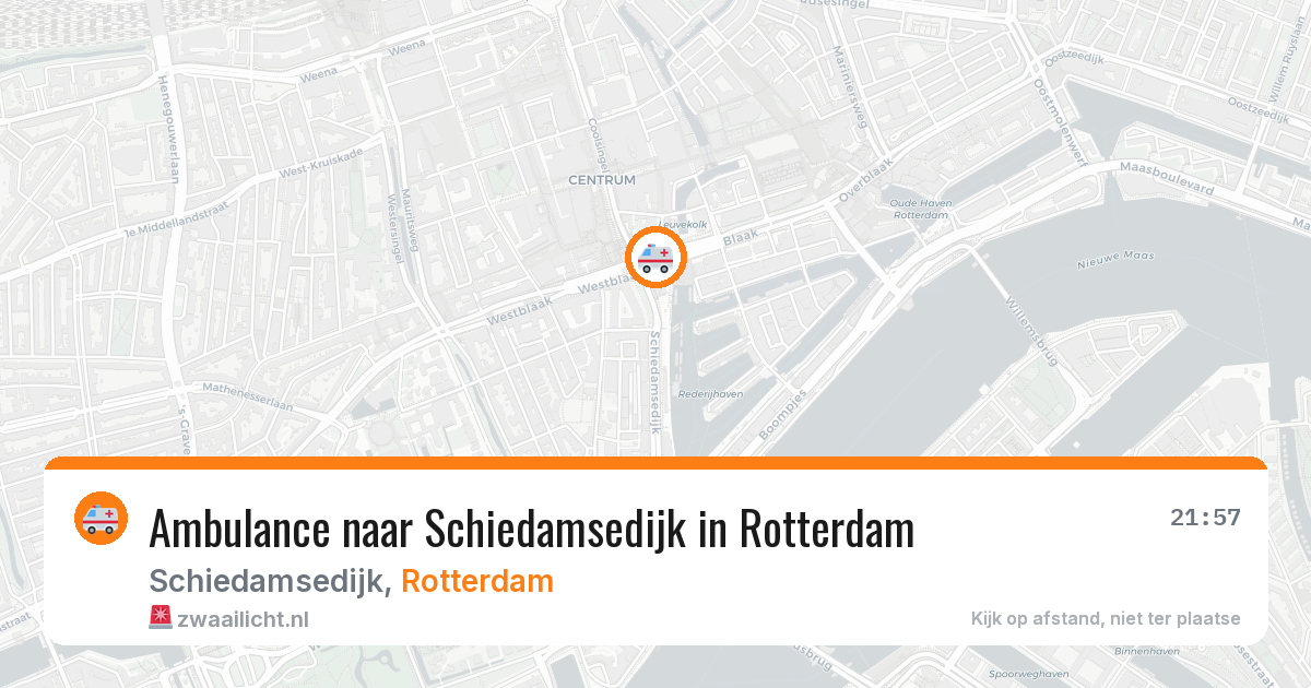 Ambulance naar Schiedamsedijk in Rotterdam — 12 feb 2026