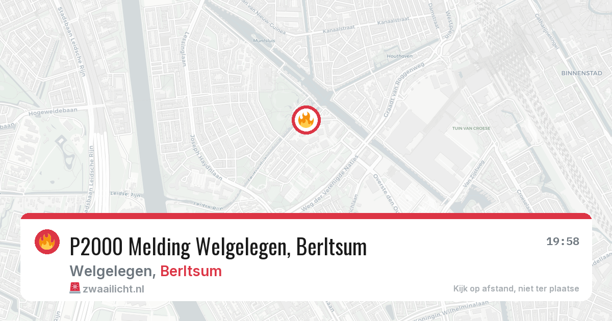 P2000 Melding Welgelegen, Berltsum — 30 jun 2026