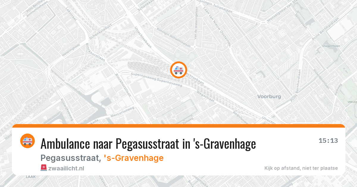 Ambulance naar Pegasusstraat in 's-Gravenhage — 11 jul 2026