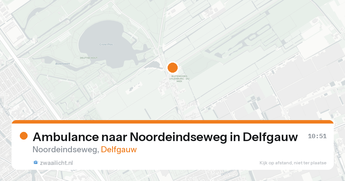 Ambulance naar Noordeindseweg in Delfgauw — 24 aug 2026