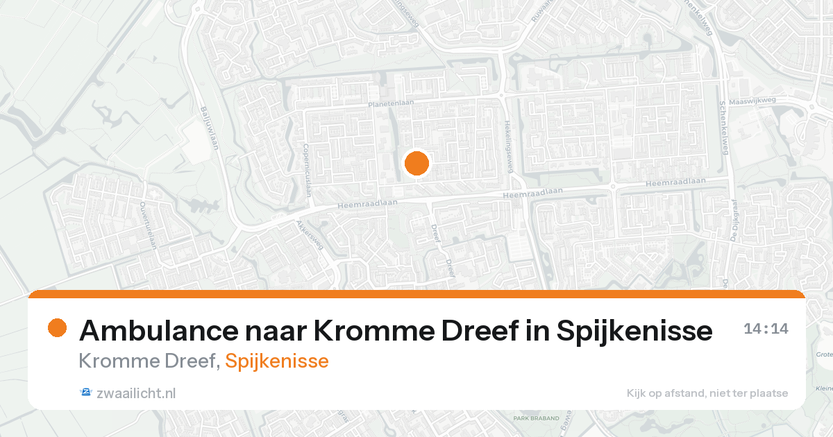 Ambulance naar Kromme Dreef in Spijkenisse — 29 jun 2026
