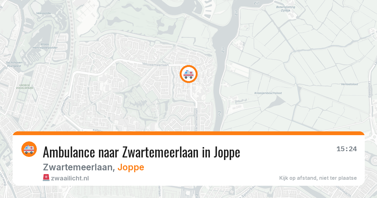 Ambulance naar Zwartemeerlaan in Joppe — 6 mrt 2026