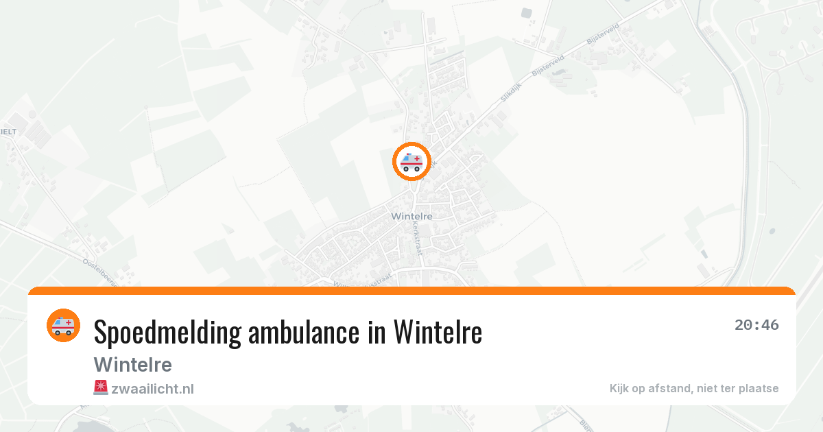 Spoedmelding ambulance in Wintelre — 26 mei 2026