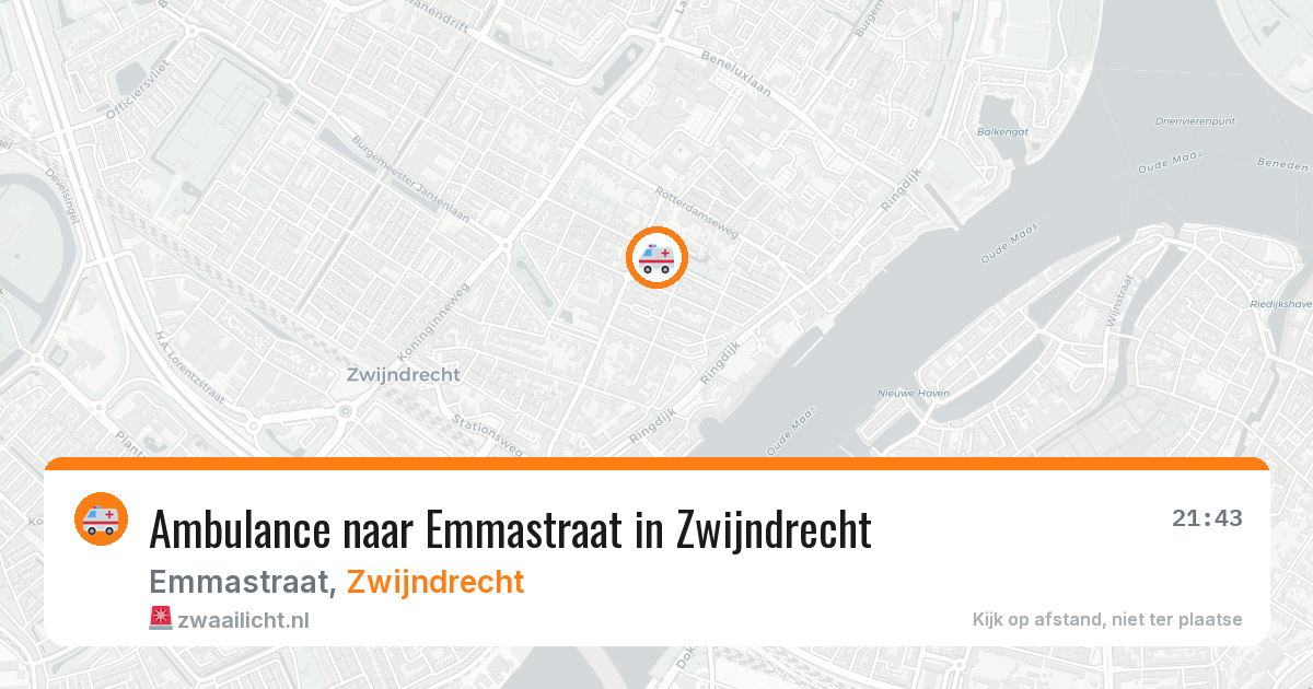Ambulance naar Emmastraat in Zwijndrecht — 26 jun 2026