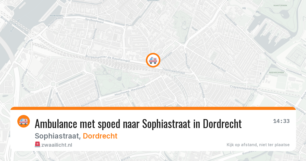 Ambulance met spoed naar Sophiastraat in Dordrecht — 31 jan 2026