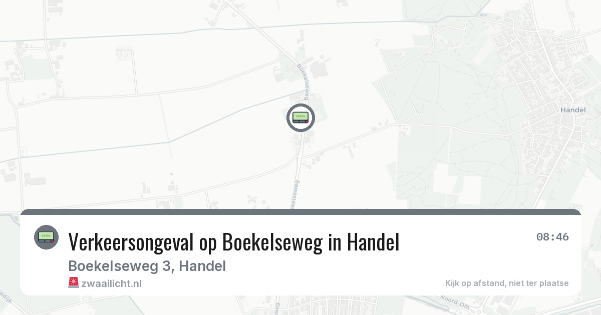 Verkeersongeval op Boekelseweg in Handel — 25 feb 2026