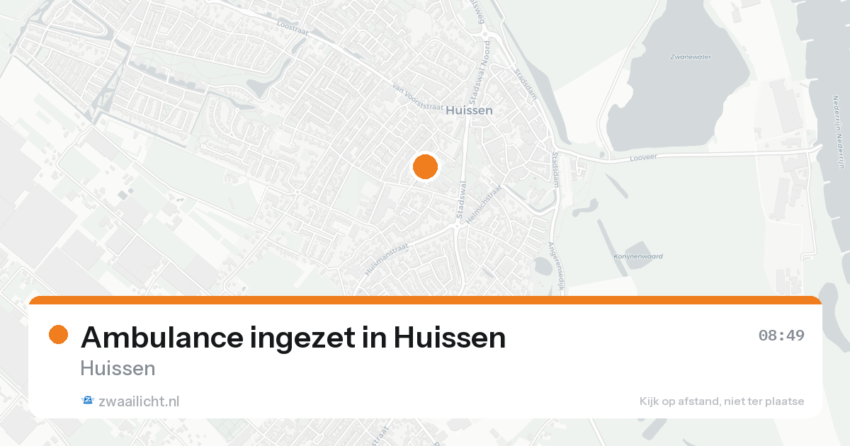 Ambulance ingezet in Huissen — 18 aug 2026