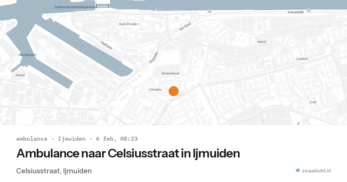 Ambulance naar Celsiusstraat in Ijmuiden — 6 feb 2026