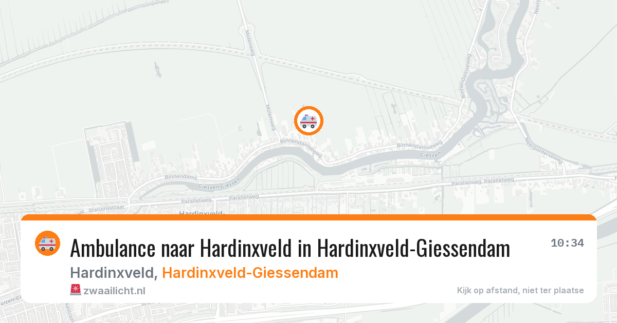 Ambulance naar Hardinxveld in Hardinxveld-Giessendam — 11 aug 2026