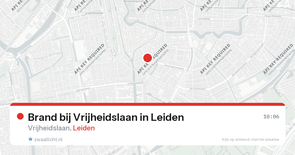 Brand bij Vrijheidslaan in Leiden — 14 mrt 2026