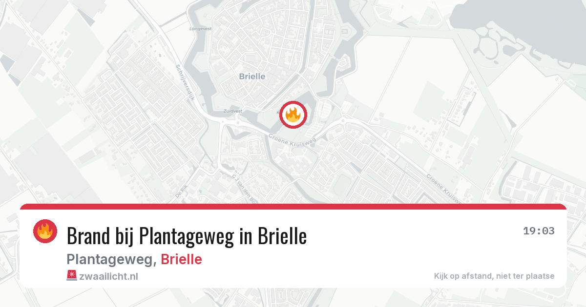 Brand bij Plantageweg in Brielle — 2 aug 2026