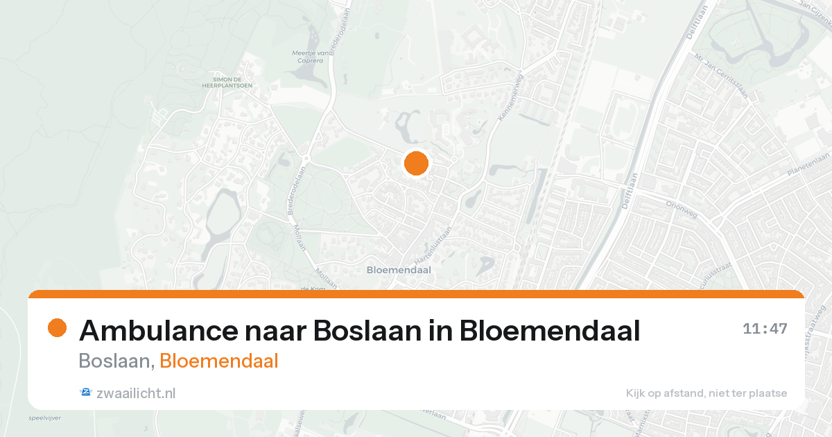 Ambulance naar Boslaan in Bloemendaal — 7 feb 2026