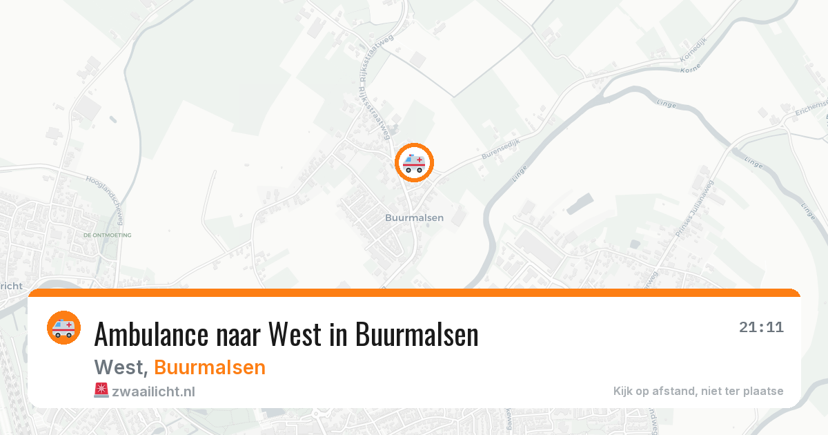 Ambulance naar West in Buurmalsen — 17 mrt 2026