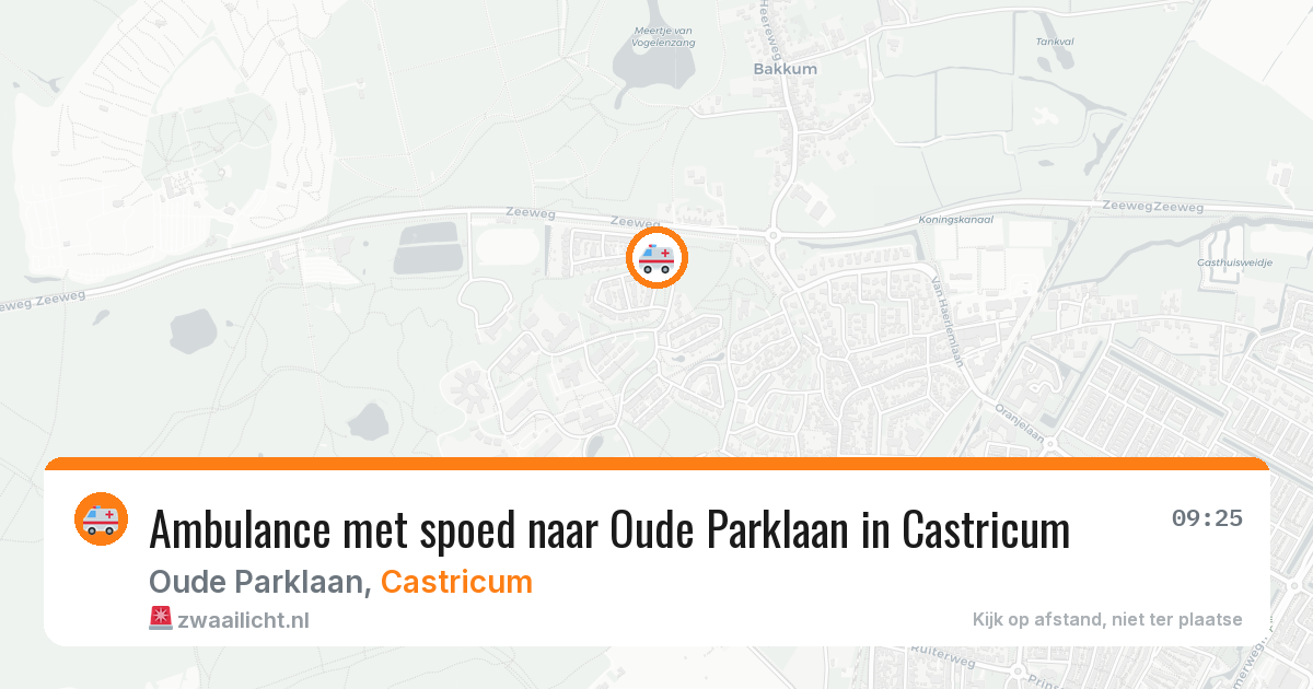 Ambulance met spoed naar Oude Parklaan in Castricum — 11 feb 2026