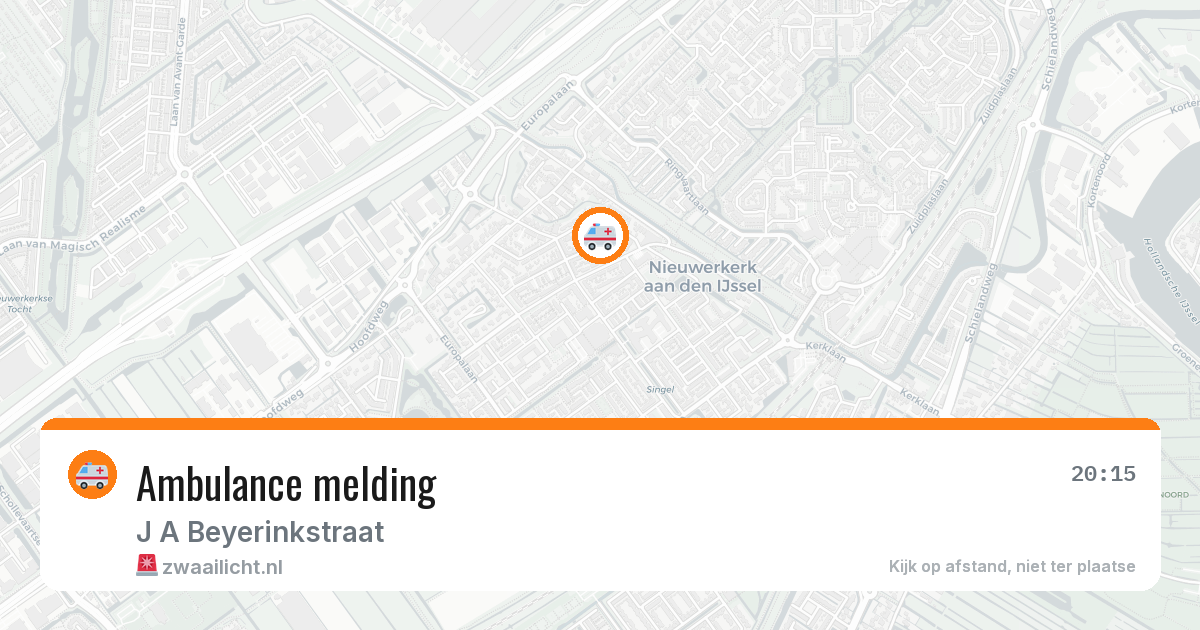 Ambulance melding — 27 apr 2026