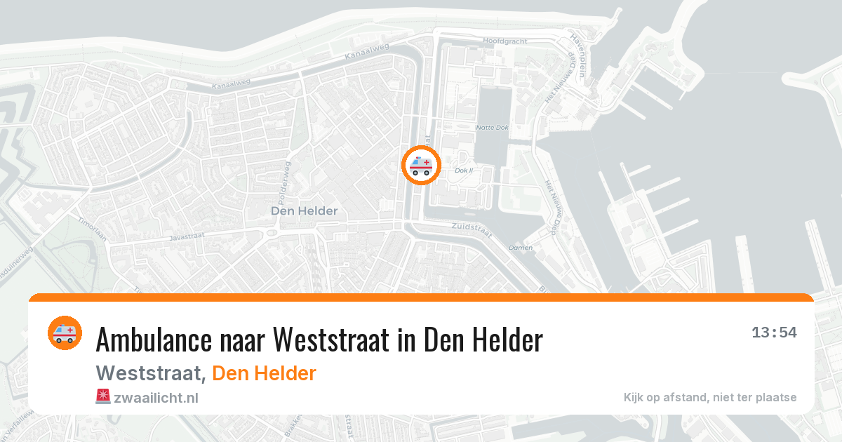 Ambulance naar Weststraat in Den Helder — 25 mei 2026