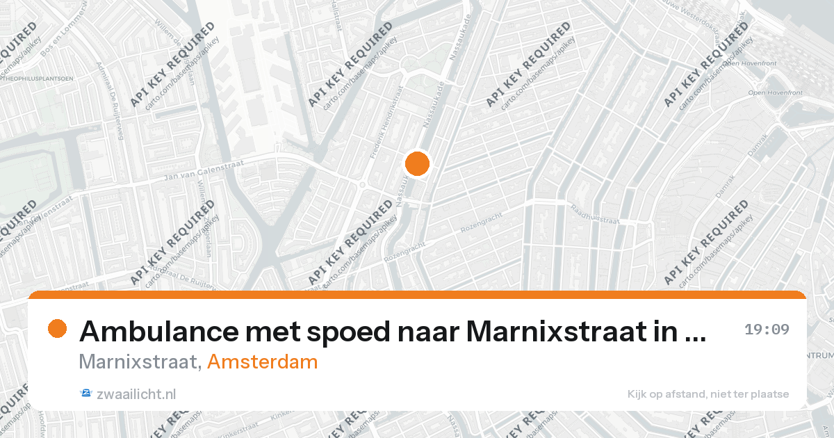 Ambulance met spoed naar Marnixstraat in Amsterdam — 26 aug 2026