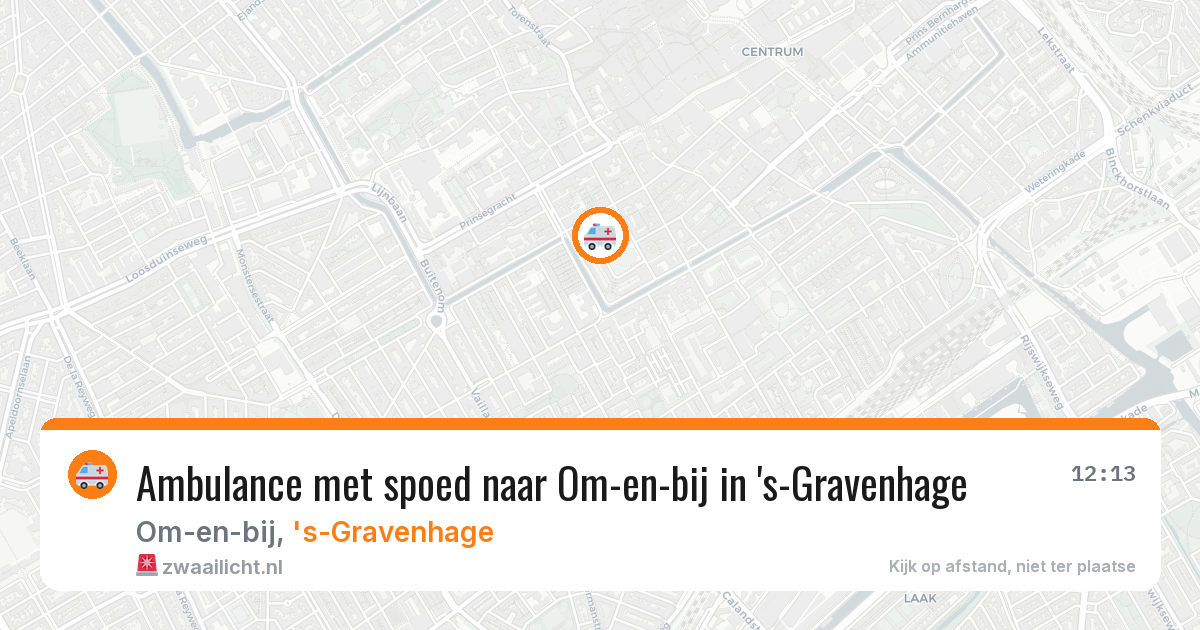 Ambulance met spoed naar Om-en-bij in 's-Gravenhage — 4 mei 2026