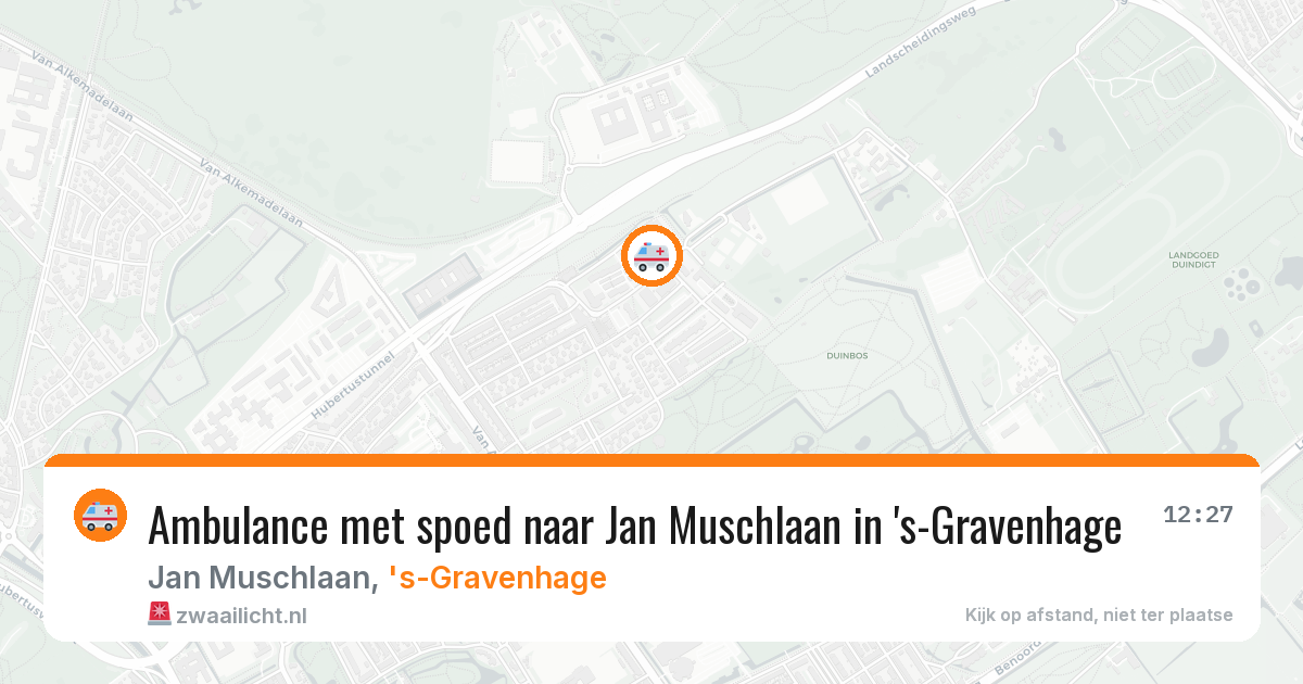 Ambulance met spoed naar Jan Muschlaan in 's-Gravenhage — 23 mrt 2026