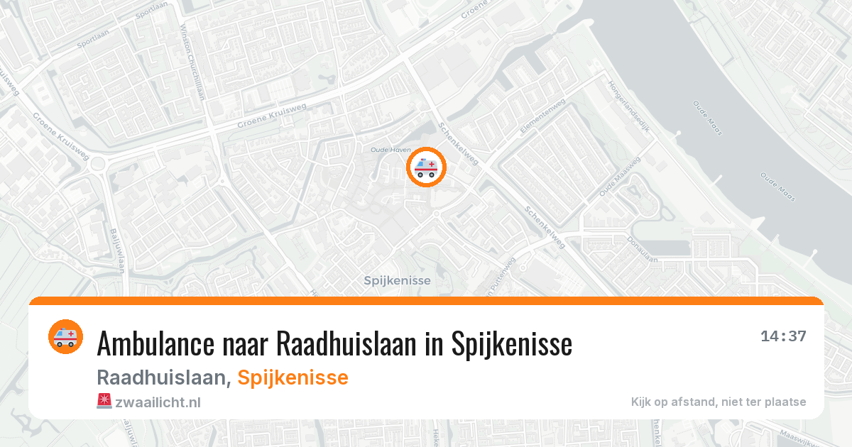 Ambulance naar Raadhuislaan in Spijkenisse — 24 jun 2026
