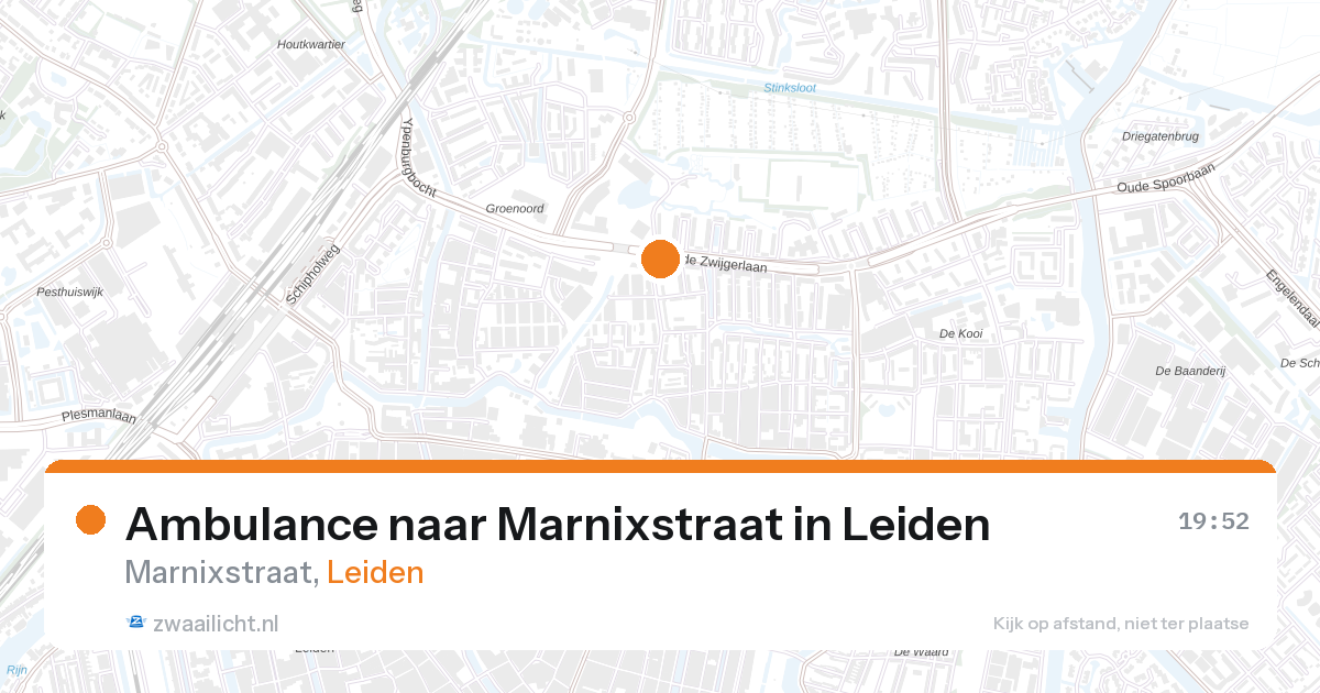 Ambulance naar Marnixstraat in Leiden — 17 feb 2026