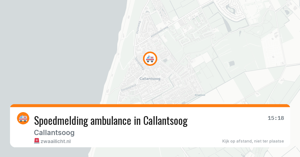 Spoedmelding ambulance in Callantsoog — 16 jun 2026