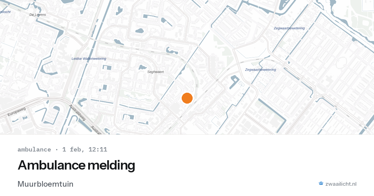 Ambulance melding — 1 feb 2026