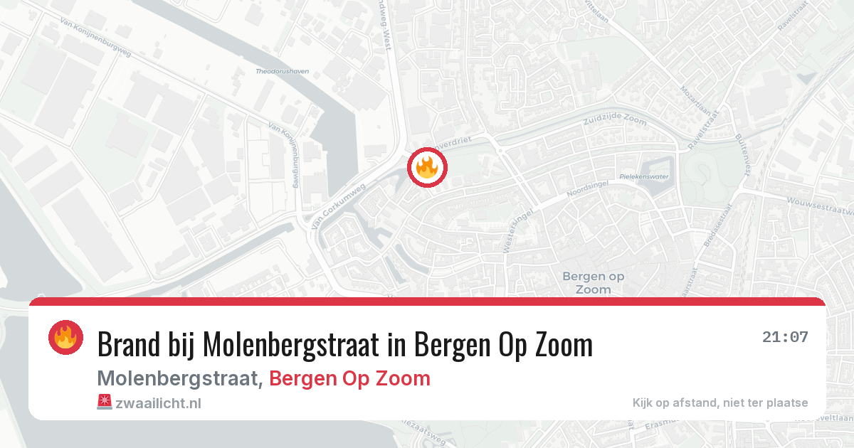 Brand bij Molenbergstraat in Bergen Op Zoom — 2 jul 2026