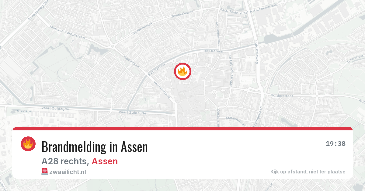 Brandmelding in Assen — 21 apr 2026