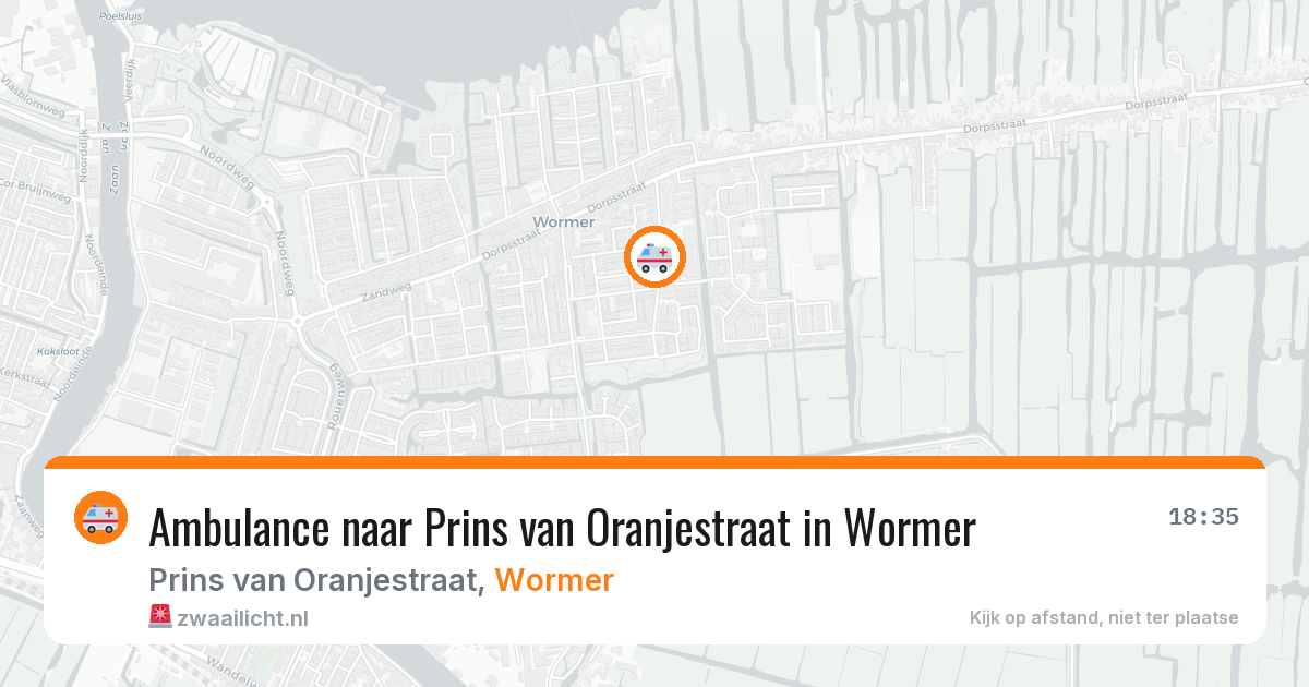 Ambulance naar Prins van Oranjestraat in Wormer — 29 jan 2026