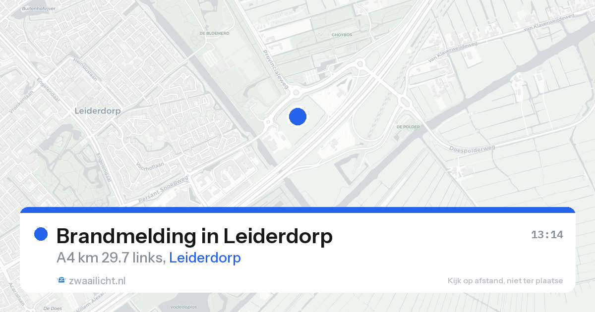 Brandmelding in Leiderdorp — 23 aug 2026