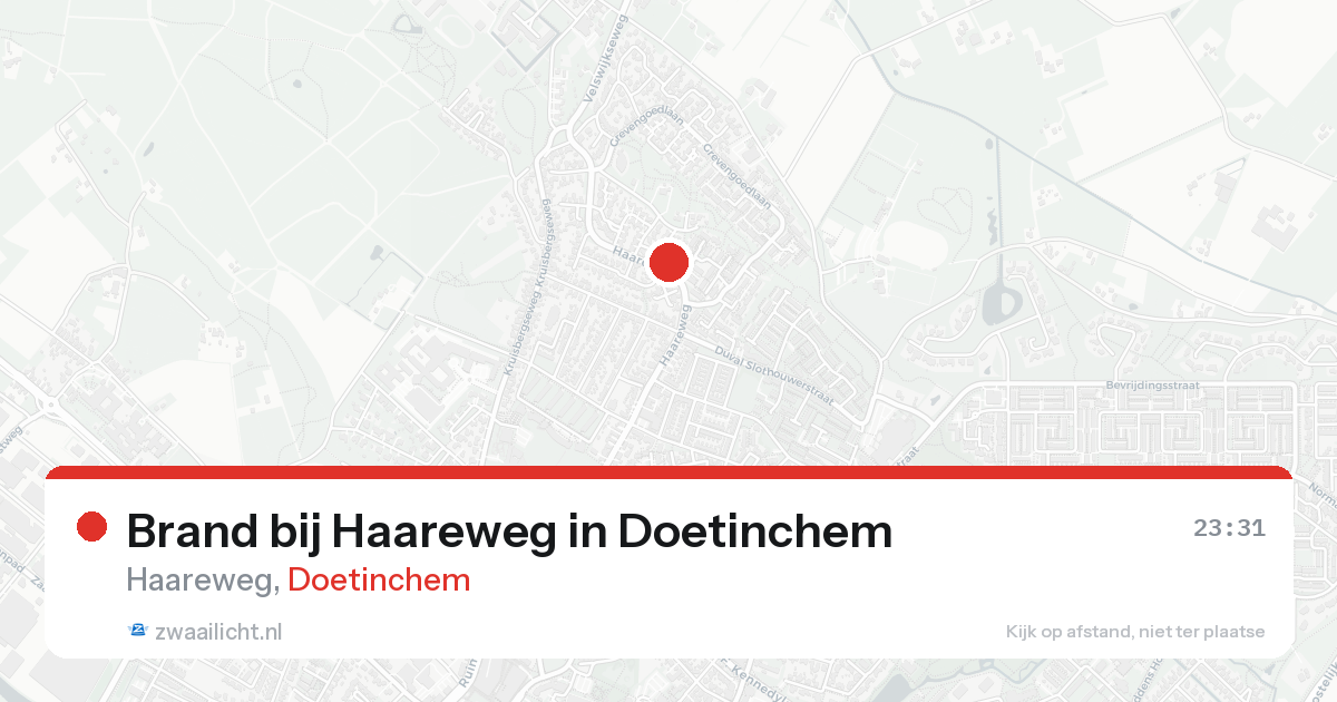 Brand bij Haareweg in Doetinchem — 20 aug 2026