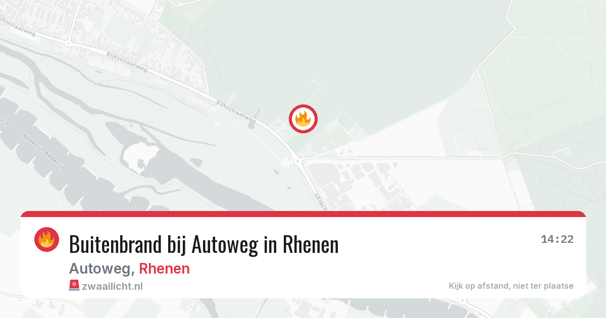 Buitenbrand bij Autoweg in Rhenen — 3 apr 2026