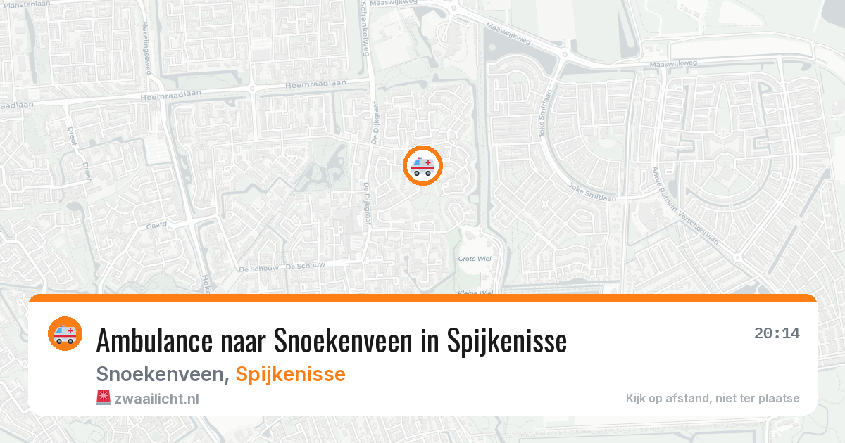 Ambulance naar Snoekenveen in Spijkenisse — 21 mrt 2026