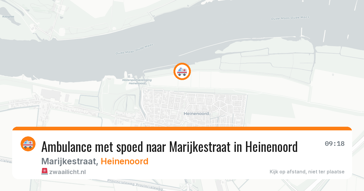 Ambulance met spoed naar Marijkestraat in Heinenoord — 8 apr 2026