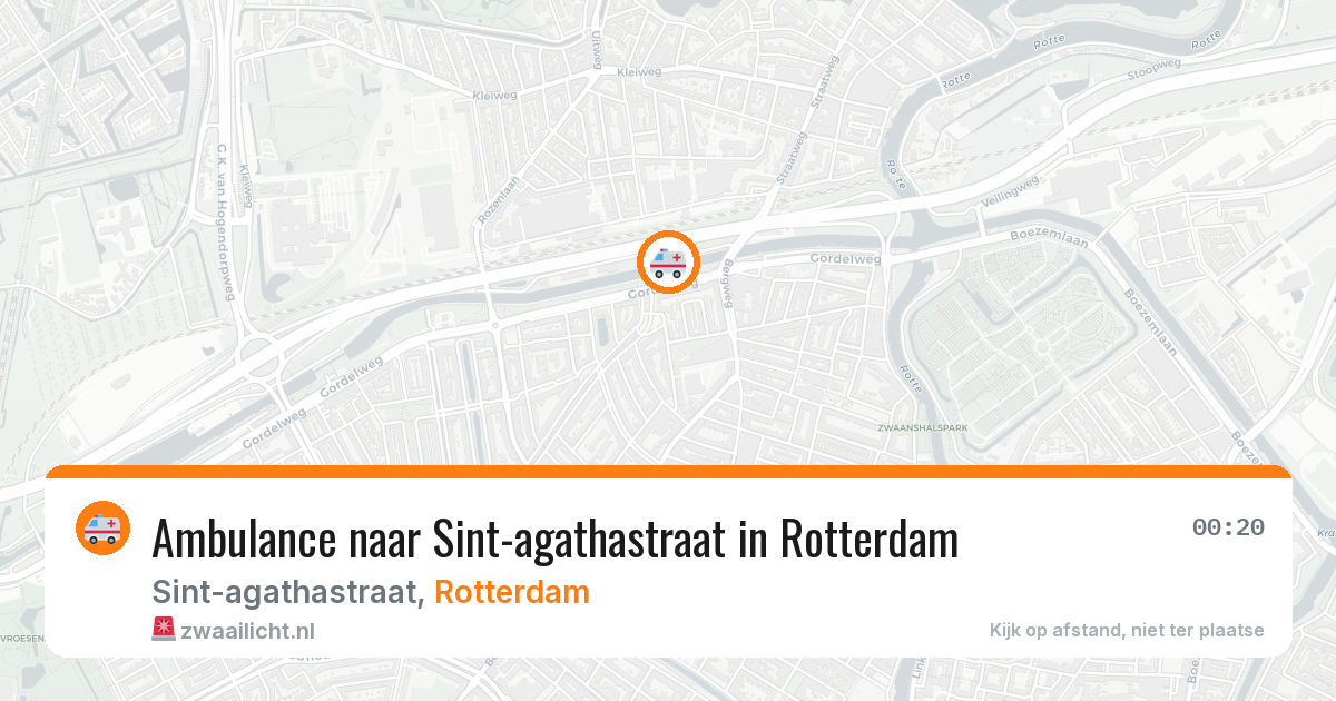 Ambulance naar Sint-agathastraat in Rotterdam — 29 jun 2026