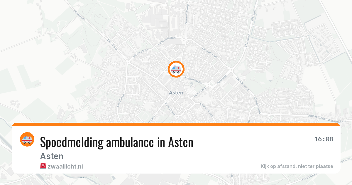 Spoedmelding ambulance in Asten — 22 jan 2026