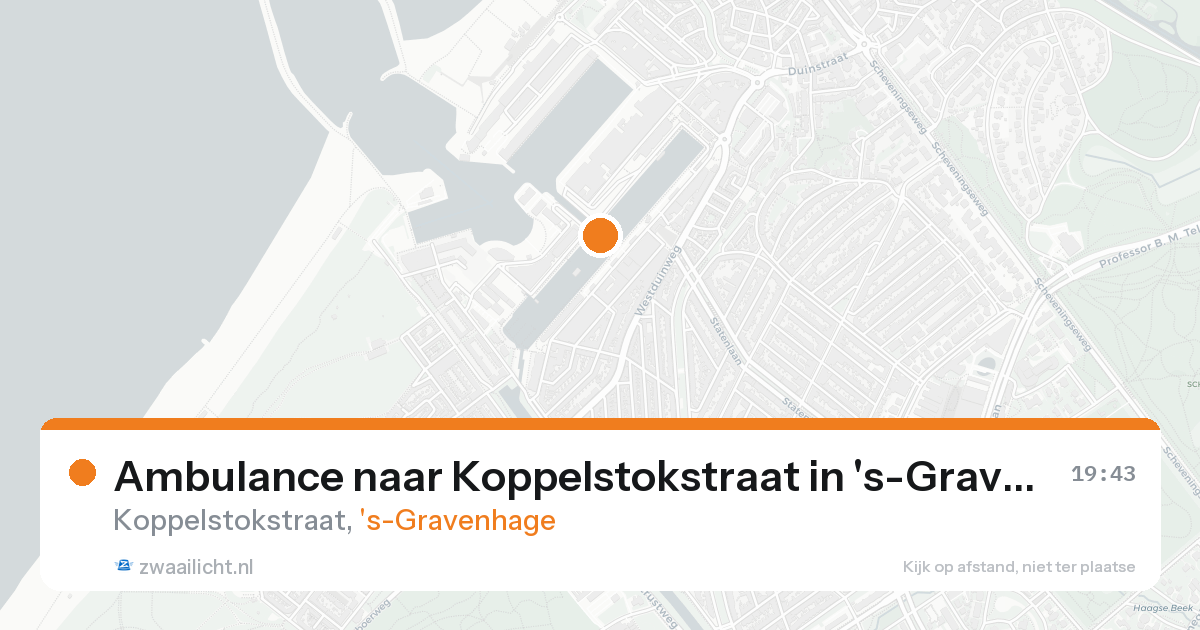 Ambulance naar Koppelstokstraat in 's-Gravenhage — 18 aug 2026
