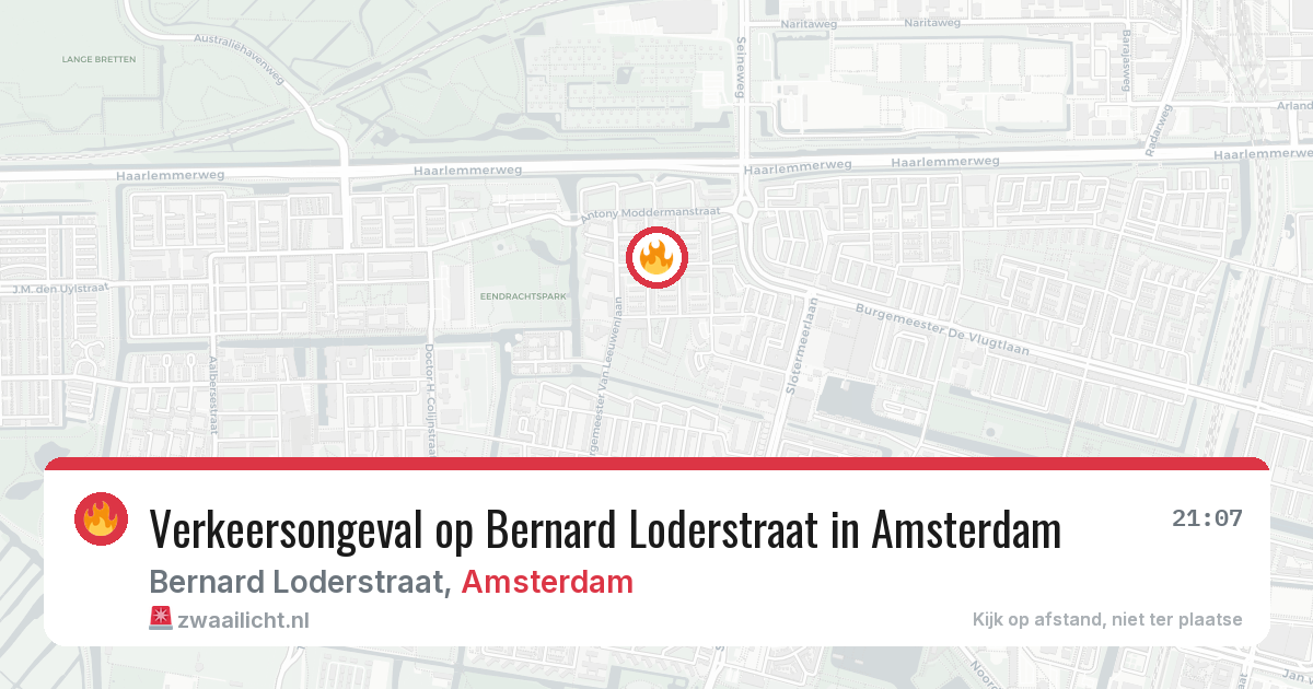 Verkeersongeval op Bernard Loderstraat in Amsterdam — 12 apr 2026