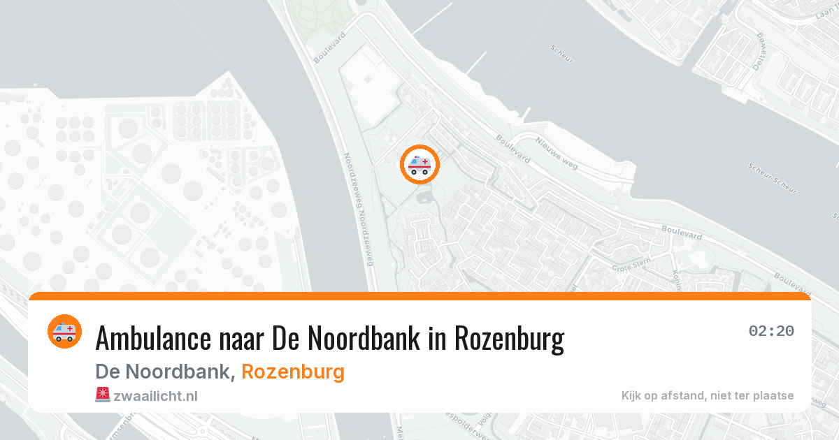Ambulance naar De Noordbank in Rozenburg — 8 jun 2026