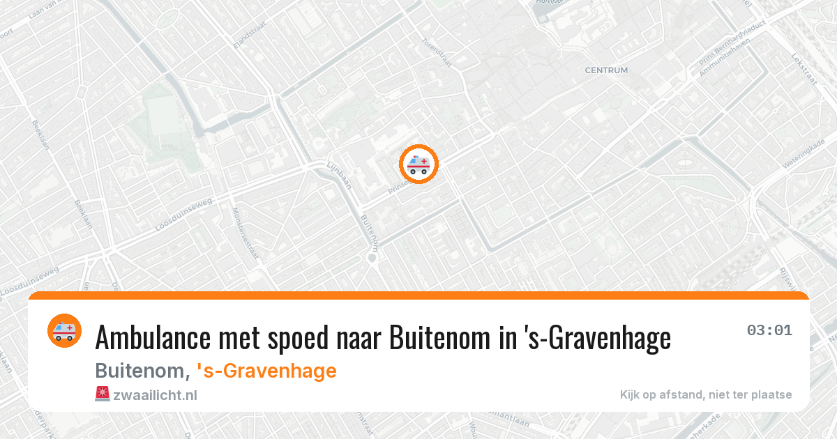 Ambulance met spoed naar Buitenom in 's-Gravenhage — 22 jun 2026