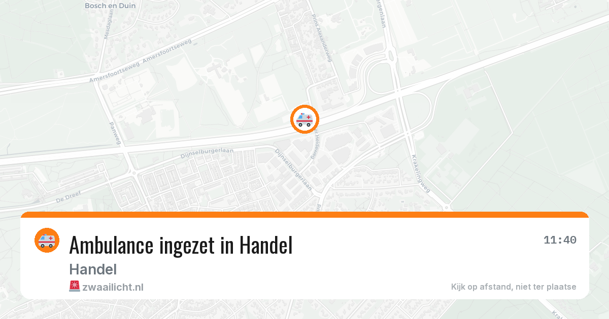 Ambulance ingezet in Handel — 30 jan 2026
