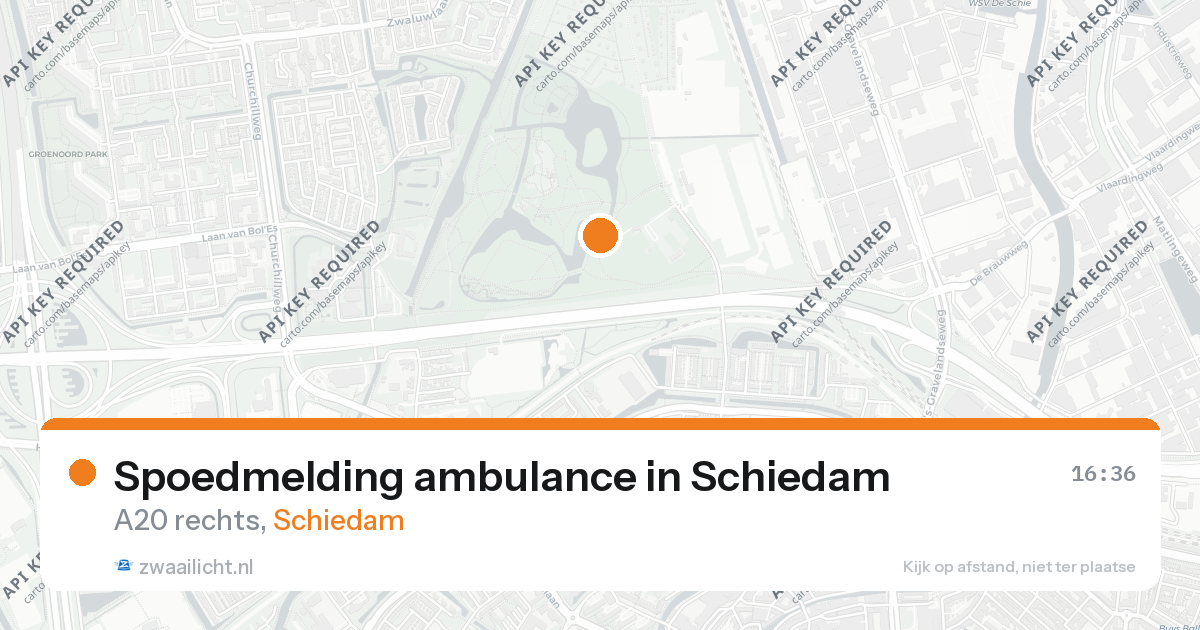 Spoedmelding ambulance in Schiedam — 26 aug 2026