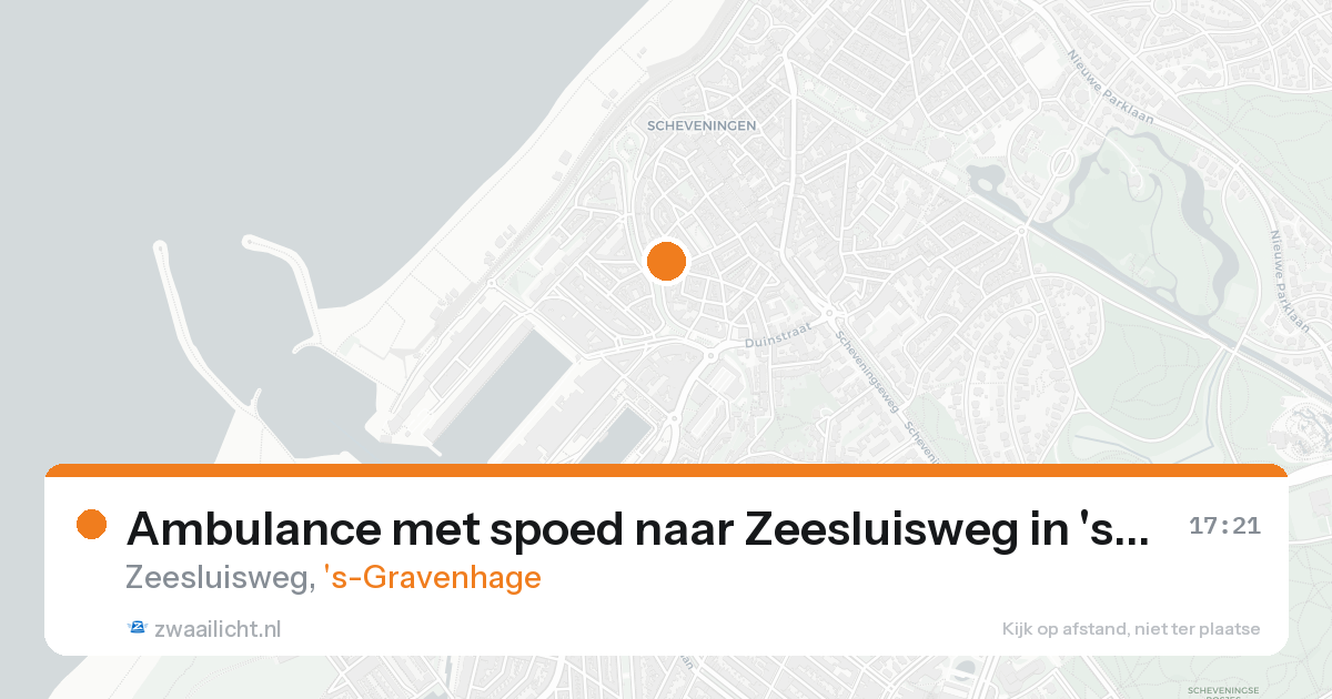 Ambulance met spoed naar Zeesluisweg in 's-Gravenhage — 31 jan 2026