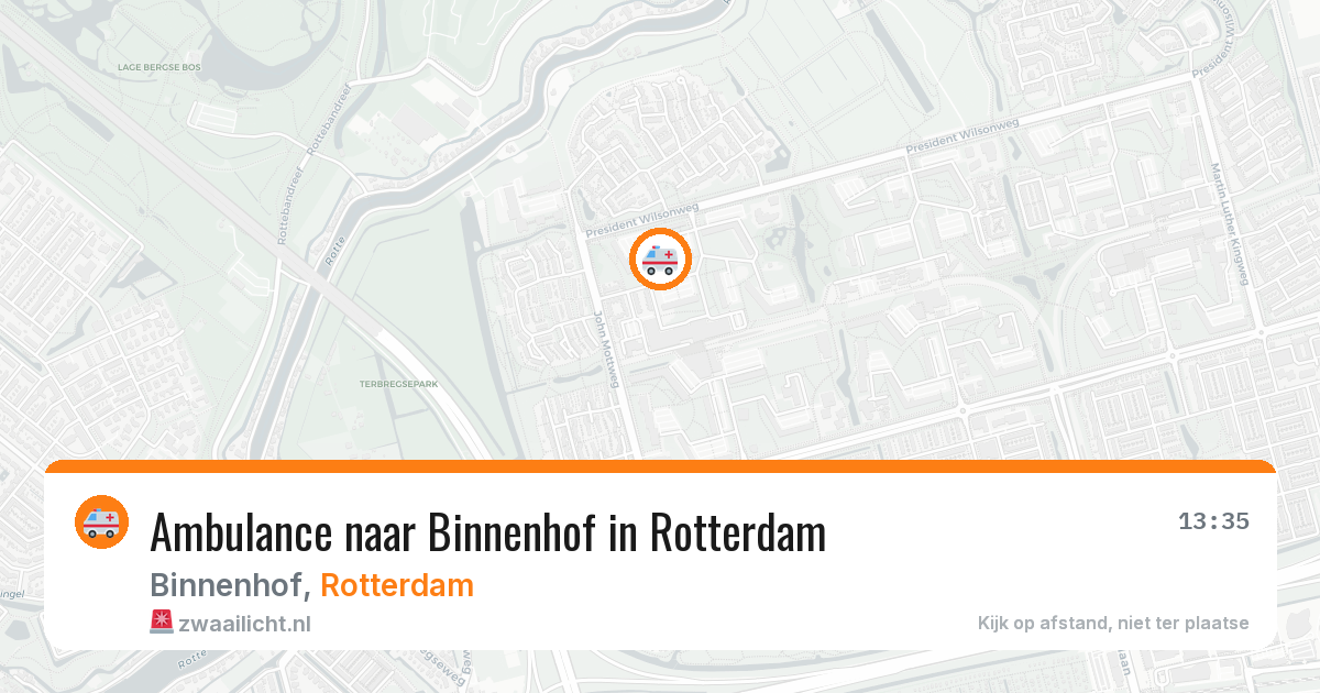 Ambulance naar Binnenhof in Rotterdam — 22 jun 2026