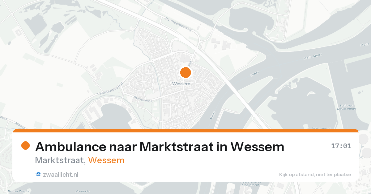 Ambulance naar Marktstraat in Wessem — 2 aug 2026