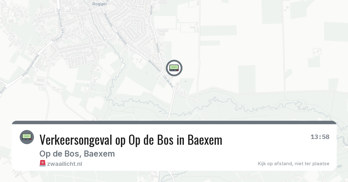 Verkeersongeval op Op de Bos in Baexem — 29 jun 2026
