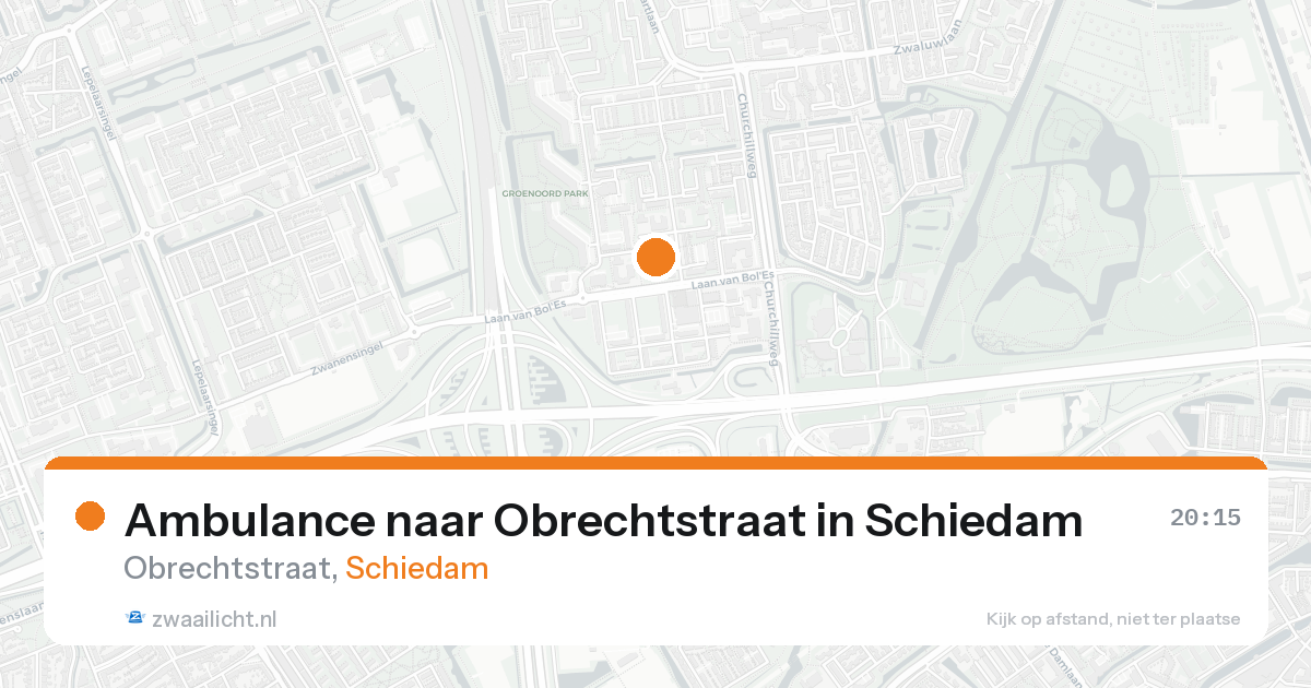 Ambulance naar Obrechtstraat in Schiedam — 31 jan 2026