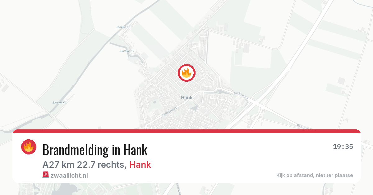 Brandmelding in Hank — 26 jan 2026