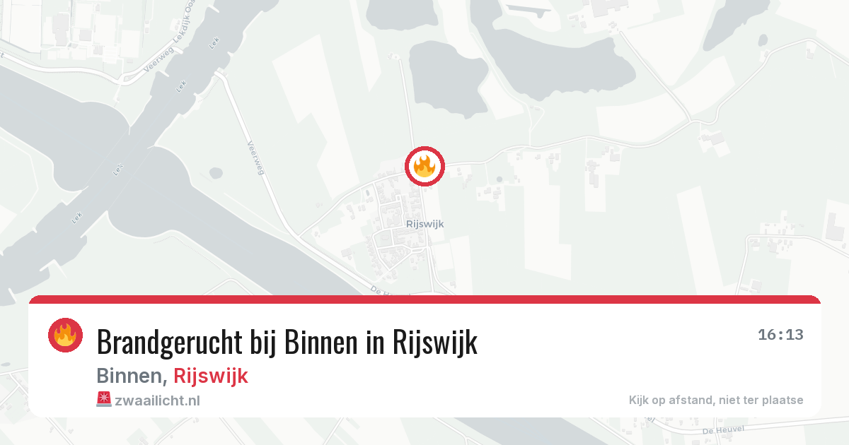 Brandgerucht bij Binnen in Rijswijk — 29 jan 2026